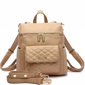 Luli bebe PETIT MONACO DIAPER BAG | LATTE